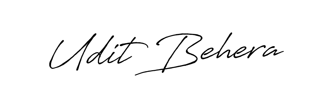 How to make Udit Behera signature? Antro_Vectra_Bolder is a professional autograph style. Create handwritten signature for Udit Behera name. Udit Behera signature style 7 images and pictures png