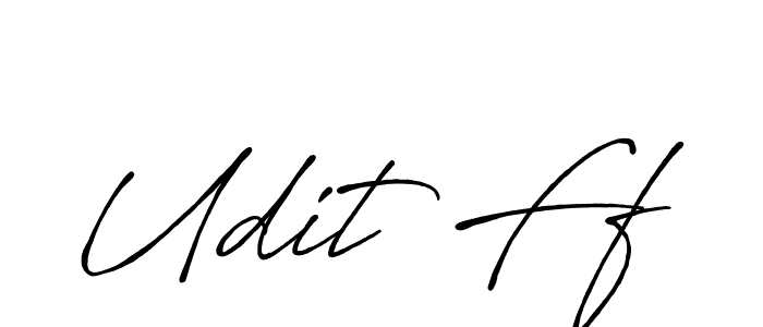 Also we have Udit Ff name is the best signature style. Create professional handwritten signature collection using Antro_Vectra_Bolder autograph style. Udit Ff signature style 7 images and pictures png