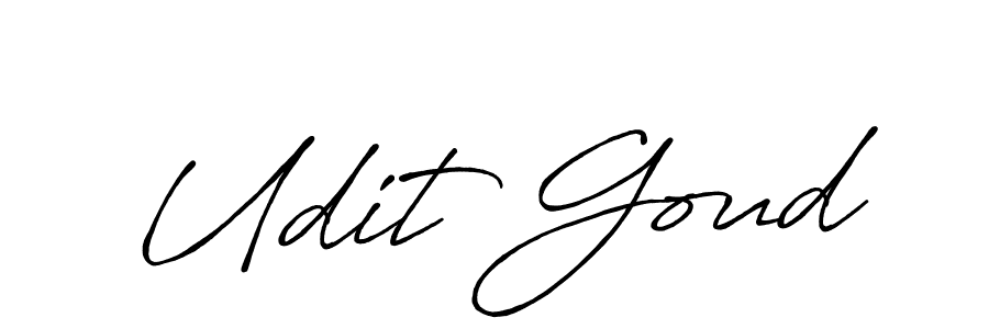 The best way (Antro_Vectra_Bolder) to make a short signature is to pick only two or three words in your name. The name Udit Goud include a total of six letters. For converting this name. Udit Goud signature style 7 images and pictures png