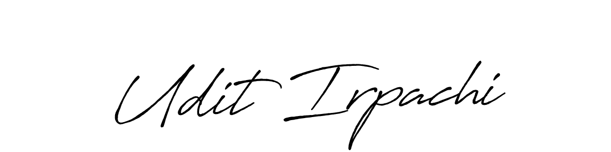 It looks lik you need a new signature style for name Udit Irpachi. Design unique handwritten (Antro_Vectra_Bolder) signature with our free signature maker in just a few clicks. Udit Irpachi signature style 7 images and pictures png