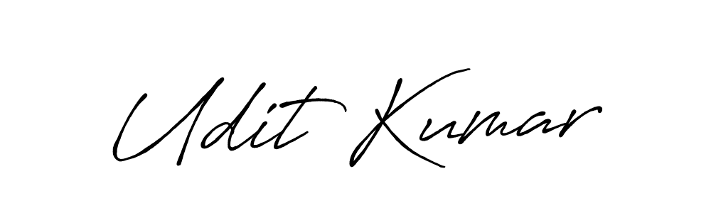 Design your own signature with our free online signature maker. With this signature software, you can create a handwritten (Antro_Vectra_Bolder) signature for name Udit Kumar. Udit Kumar signature style 7 images and pictures png