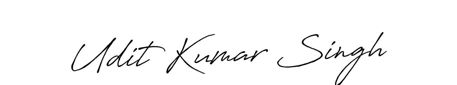 Also we have Udit Kumar Singh name is the best signature style. Create professional handwritten signature collection using Antro_Vectra_Bolder autograph style. Udit Kumar Singh signature style 7 images and pictures png