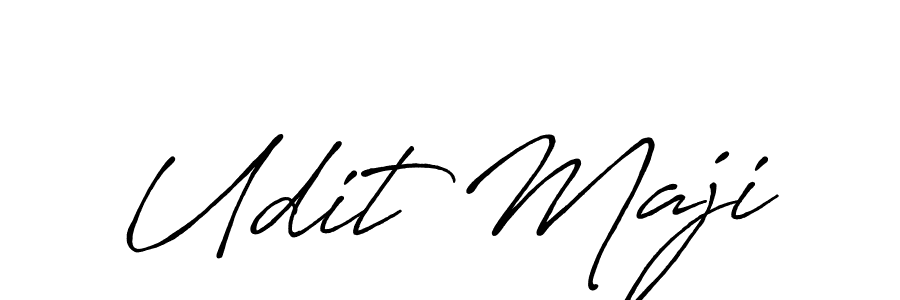 The best way (Antro_Vectra_Bolder) to make a short signature is to pick only two or three words in your name. The name Udit Maji include a total of six letters. For converting this name. Udit Maji signature style 7 images and pictures png