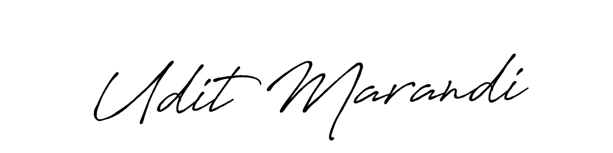 Create a beautiful signature design for name Udit Marandi. With this signature (Antro_Vectra_Bolder) fonts, you can make a handwritten signature for free. Udit Marandi signature style 7 images and pictures png