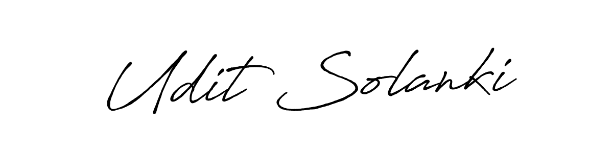 Use a signature maker to create a handwritten signature online. With this signature software, you can design (Antro_Vectra_Bolder) your own signature for name Udit Solanki. Udit Solanki signature style 7 images and pictures png