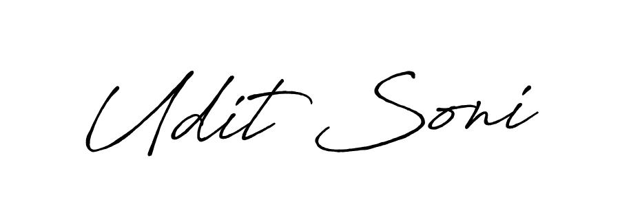 Similarly Antro_Vectra_Bolder is the best handwritten signature design. Signature creator online .You can use it as an online autograph creator for name Udit Soni. Udit Soni signature style 7 images and pictures png