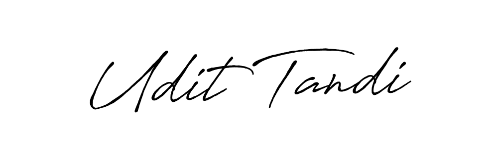 The best way (Antro_Vectra_Bolder) to make a short signature is to pick only two or three words in your name. The name Udit Tandi include a total of six letters. For converting this name. Udit Tandi signature style 7 images and pictures png