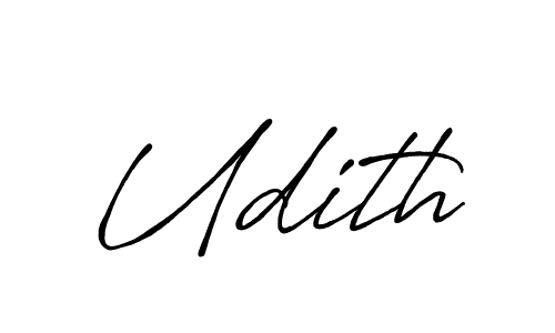 How to make Udith name signature. Use Antro_Vectra_Bolder style for creating short signs online. This is the latest handwritten sign. Udith signature style 7 images and pictures png