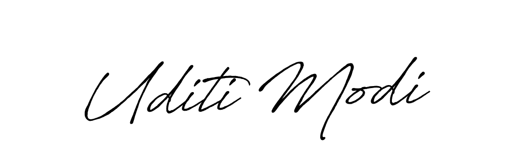 Also we have Uditi Modi name is the best signature style. Create professional handwritten signature collection using Antro_Vectra_Bolder autograph style. Uditi Modi signature style 7 images and pictures png