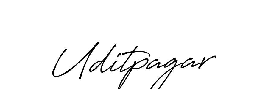 Create a beautiful signature design for name Uditpagar. With this signature (Antro_Vectra_Bolder) fonts, you can make a handwritten signature for free. Uditpagar signature style 7 images and pictures png