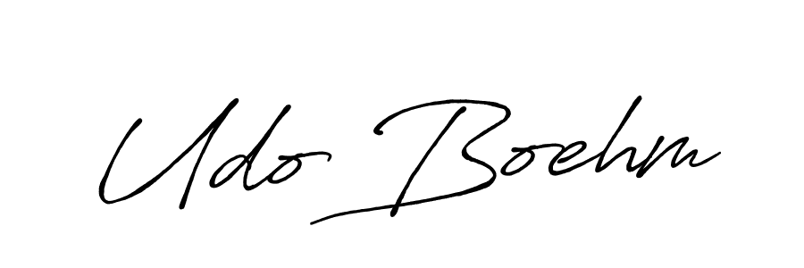 How to make Udo Boehm name signature. Use Antro_Vectra_Bolder style for creating short signs online. This is the latest handwritten sign. Udo Boehm signature style 7 images and pictures png