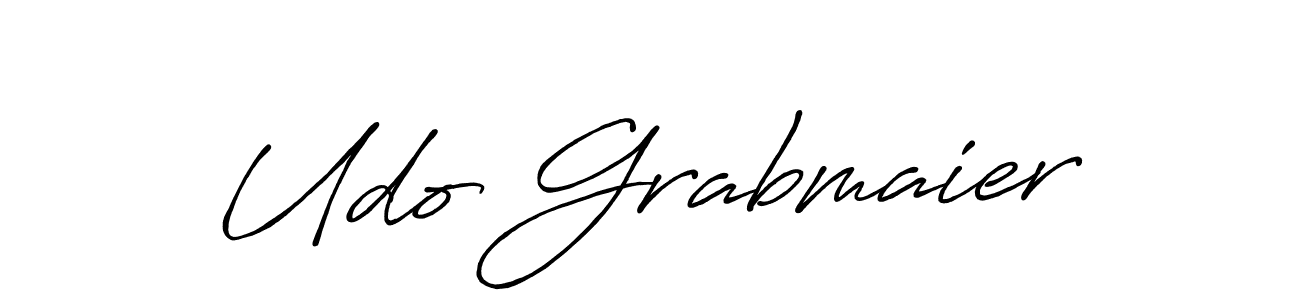 Create a beautiful signature design for name Udo Grabmaier. With this signature (Antro_Vectra_Bolder) fonts, you can make a handwritten signature for free. Udo Grabmaier signature style 7 images and pictures png