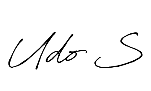 How to make Udo S signature? Antro_Vectra_Bolder is a professional autograph style. Create handwritten signature for Udo S name. Udo S signature style 7 images and pictures png