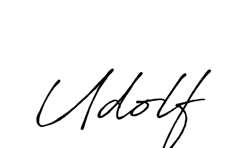 How to make Udolf name signature. Use Antro_Vectra_Bolder style for creating short signs online. This is the latest handwritten sign. Udolf signature style 7 images and pictures png