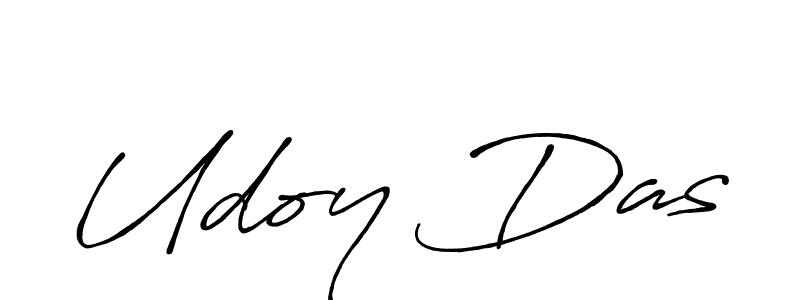 Create a beautiful signature design for name Udoy Das. With this signature (Antro_Vectra_Bolder) fonts, you can make a handwritten signature for free. Udoy Das signature style 7 images and pictures png