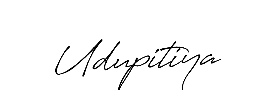 Antro_Vectra_Bolder is a professional signature style that is perfect for those who want to add a touch of class to their signature. It is also a great choice for those who want to make their signature more unique. Get Udupitiya name to fancy signature for free. Udupitiya signature style 7 images and pictures png