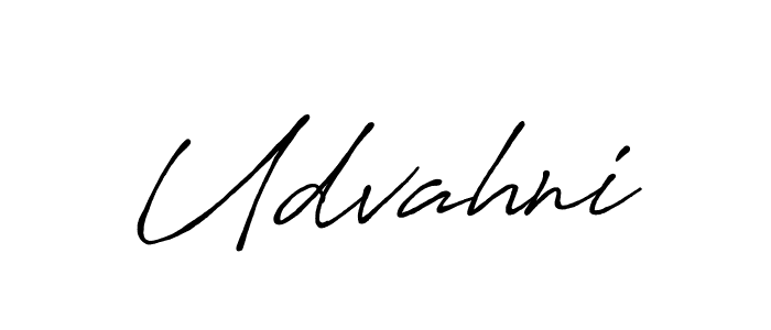 Create a beautiful signature design for name Udvahni. With this signature (Antro_Vectra_Bolder) fonts, you can make a handwritten signature for free. Udvahni signature style 7 images and pictures png