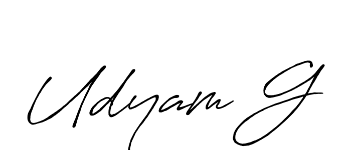 Once you've used our free online signature maker to create your best signature Antro_Vectra_Bolder style, it's time to enjoy all of the benefits that Udyam G name signing documents. Udyam G signature style 7 images and pictures png