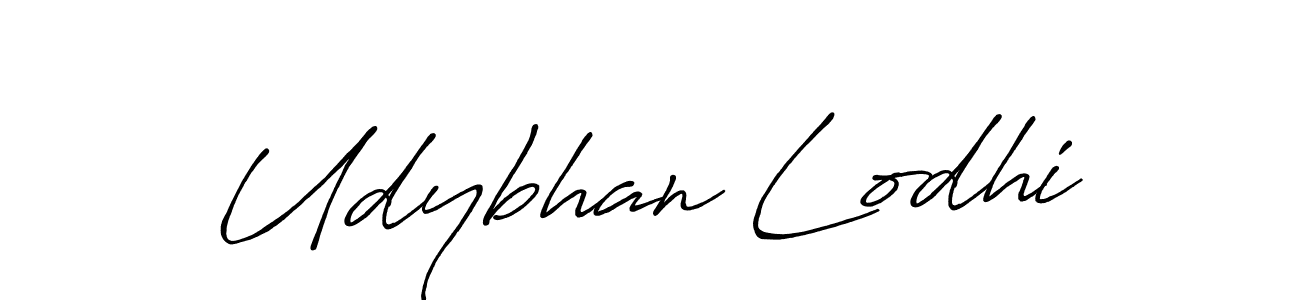 Antro_Vectra_Bolder is a professional signature style that is perfect for those who want to add a touch of class to their signature. It is also a great choice for those who want to make their signature more unique. Get Udybhan Lodhi name to fancy signature for free. Udybhan Lodhi signature style 7 images and pictures png