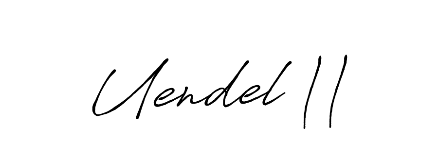 Make a beautiful signature design for name Uendel ||. With this signature (Antro_Vectra_Bolder) style, you can create a handwritten signature for free. Uendel || signature style 7 images and pictures png