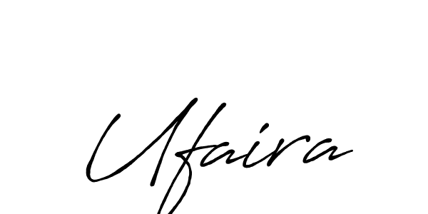 Design your own signature with our free online signature maker. With this signature software, you can create a handwritten (Antro_Vectra_Bolder) signature for name Ufaira. Ufaira signature style 7 images and pictures png