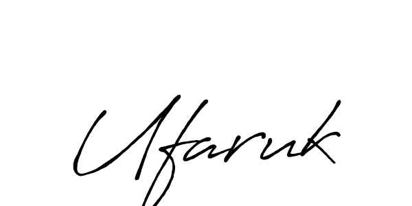 Make a beautiful signature design for name Ufaruk. With this signature (Antro_Vectra_Bolder) style, you can create a handwritten signature for free. Ufaruk signature style 7 images and pictures png