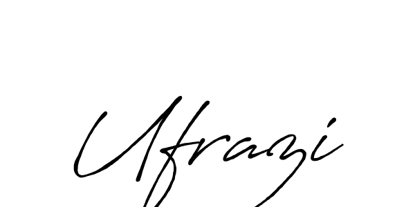 Ufrazi stylish signature style. Best Handwritten Sign (Antro_Vectra_Bolder) for my name. Handwritten Signature Collection Ideas for my name Ufrazi. Ufrazi signature style 7 images and pictures png