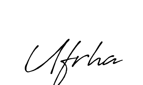 Design your own signature with our free online signature maker. With this signature software, you can create a handwritten (Antro_Vectra_Bolder) signature for name Ufrha. Ufrha signature style 7 images and pictures png