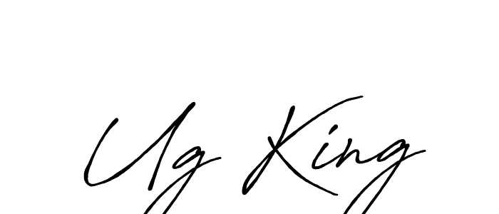 Design your own signature with our free online signature maker. With this signature software, you can create a handwritten (Antro_Vectra_Bolder) signature for name Ug King. Ug King signature style 7 images and pictures png