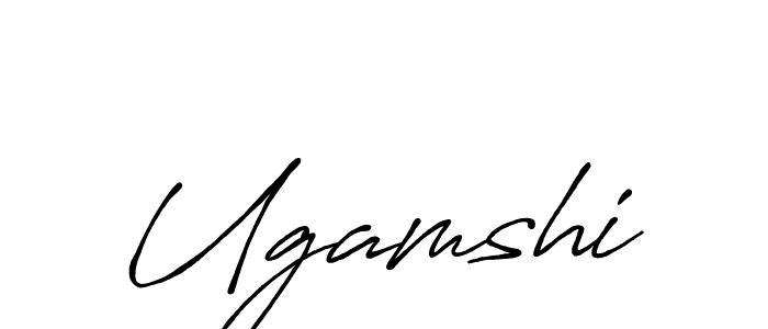 Ugamshi stylish signature style. Best Handwritten Sign (Antro_Vectra_Bolder) for my name. Handwritten Signature Collection Ideas for my name Ugamshi. Ugamshi signature style 7 images and pictures png