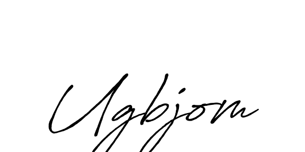 Also we have Ugbjom name is the best signature style. Create professional handwritten signature collection using Antro_Vectra_Bolder autograph style. Ugbjom signature style 7 images and pictures png