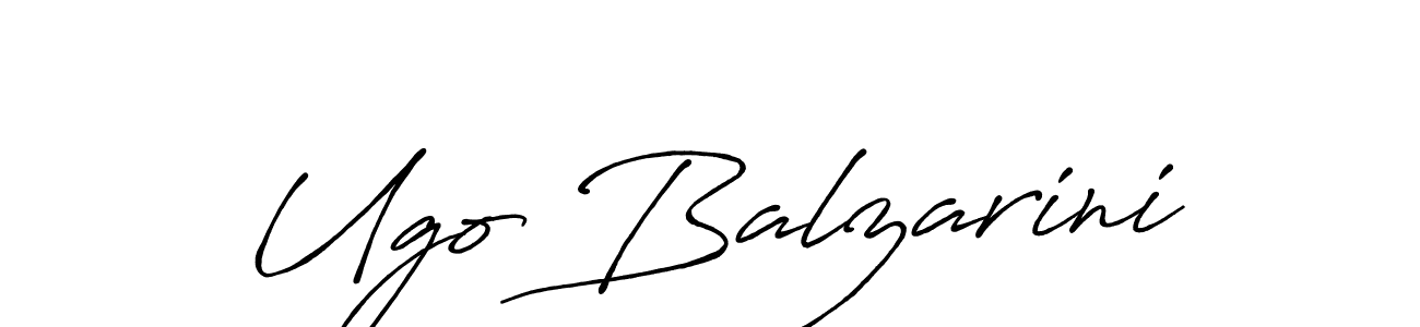 Make a beautiful signature design for name Ugo Balzarini. With this signature (Antro_Vectra_Bolder) style, you can create a handwritten signature for free. Ugo Balzarini signature style 7 images and pictures png