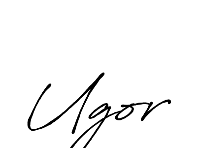 Ugor stylish signature style. Best Handwritten Sign (Antro_Vectra_Bolder) for my name. Handwritten Signature Collection Ideas for my name Ugor. Ugor signature style 7 images and pictures png