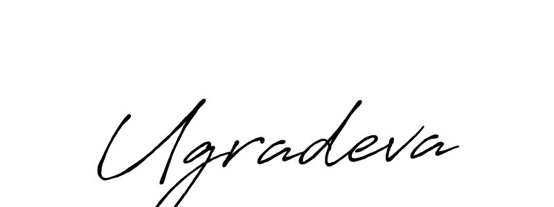 if you are searching for the best signature style for your name Ugradeva. so please give up your signature search. here we have designed multiple signature styles  using Antro_Vectra_Bolder. Ugradeva signature style 7 images and pictures png