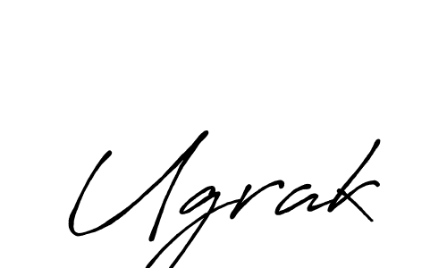 Ugrak stylish signature style. Best Handwritten Sign (Antro_Vectra_Bolder) for my name. Handwritten Signature Collection Ideas for my name Ugrak. Ugrak signature style 7 images and pictures png