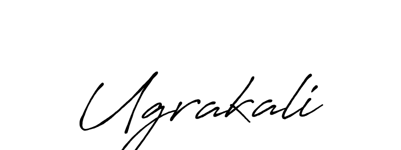 Design your own signature with our free online signature maker. With this signature software, you can create a handwritten (Antro_Vectra_Bolder) signature for name Ugrakali. Ugrakali signature style 7 images and pictures png