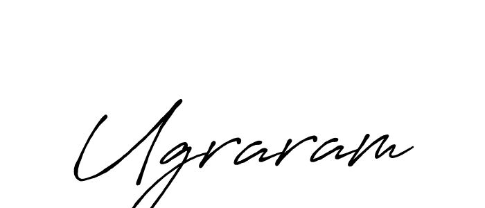 Make a beautiful signature design for name Ugraram. With this signature (Antro_Vectra_Bolder) style, you can create a handwritten signature for free. Ugraram signature style 7 images and pictures png