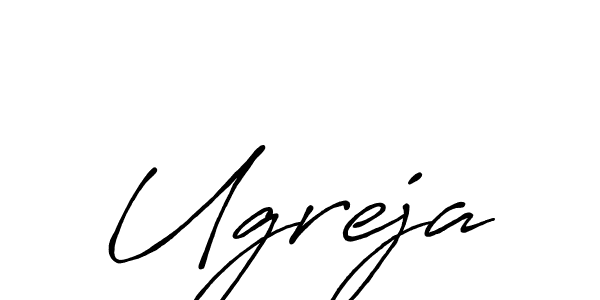 Ugreja stylish signature style. Best Handwritten Sign (Antro_Vectra_Bolder) for my name. Handwritten Signature Collection Ideas for my name Ugreja. Ugreja signature style 7 images and pictures png
