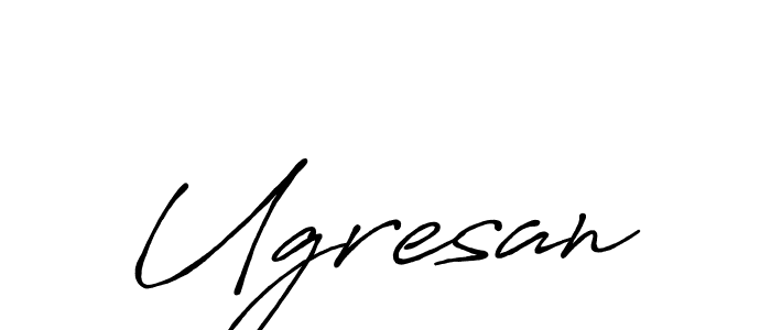 The best way (Antro_Vectra_Bolder) to make a short signature is to pick only two or three words in your name. The name Ugresan include a total of six letters. For converting this name. Ugresan signature style 7 images and pictures png
