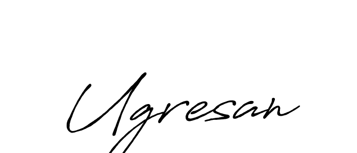 The best way (Antro_Vectra_Bolder) to make a short signature is to pick only two or three words in your name. The name Ugresan include a total of six letters. For converting this name. Ugresan signature style 7 images and pictures png