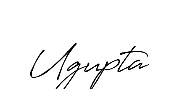 Make a beautiful signature design for name Ugupta. With this signature (Antro_Vectra_Bolder) style, you can create a handwritten signature for free. Ugupta signature style 7 images and pictures png