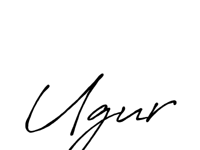if you are searching for the best signature style for your name Ugur. so please give up your signature search. here we have designed multiple signature styles  using Antro_Vectra_Bolder. Ugur signature style 7 images and pictures png