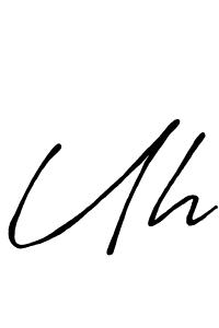 Use a signature maker to create a handwritten signature online. With this signature software, you can design (Antro_Vectra_Bolder) your own signature for name Uh. Uh signature style 7 images and pictures png