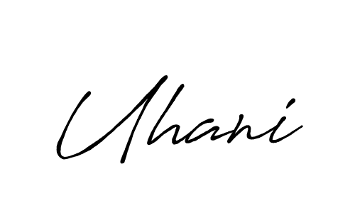 Design your own signature with our free online signature maker. With this signature software, you can create a handwritten (Antro_Vectra_Bolder) signature for name Uhani. Uhani signature style 7 images and pictures png