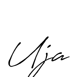 You should practise on your own different ways (Antro_Vectra_Bolder) to write your name (Uja) in signature. don't let someone else do it for you. Uja signature style 7 images and pictures png