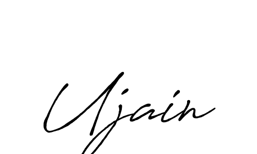 Ujain stylish signature style. Best Handwritten Sign (Antro_Vectra_Bolder) for my name. Handwritten Signature Collection Ideas for my name Ujain. Ujain signature style 7 images and pictures png