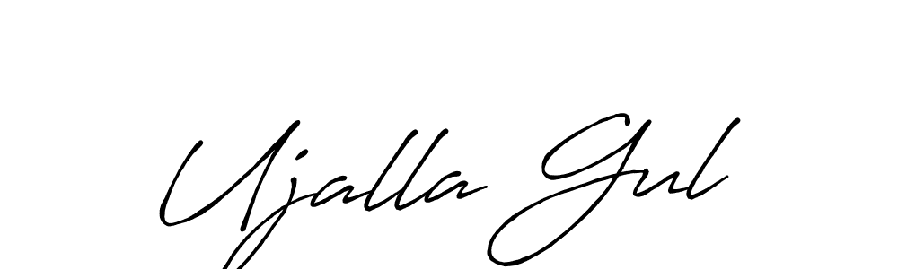 Here are the top 10 professional signature styles for the name Ujalla Gul. These are the best autograph styles you can use for your name. Ujalla Gul signature style 7 images and pictures png