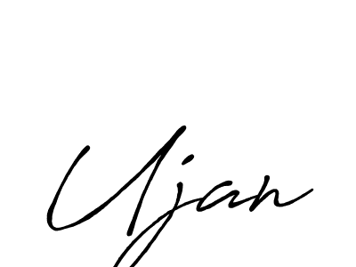 if you are searching for the best signature style for your name Ujan. so please give up your signature search. here we have designed multiple signature styles  using Antro_Vectra_Bolder. Ujan signature style 7 images and pictures png