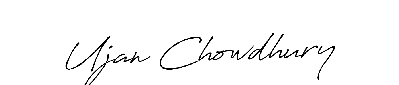 How to make Ujan Chowdhury signature? Antro_Vectra_Bolder is a professional autograph style. Create handwritten signature for Ujan Chowdhury name. Ujan Chowdhury signature style 7 images and pictures png