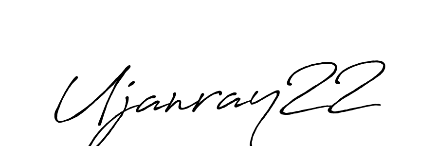 Create a beautiful signature design for name Ujanray22. With this signature (Antro_Vectra_Bolder) fonts, you can make a handwritten signature for free. Ujanray22 signature style 7 images and pictures png